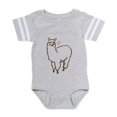 thumbnail image 1 of CafePress - Cute Alpaca - Cute Infant Baby Football Bodysuit, 1 of 3