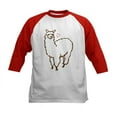 thumbnail image 1 of CafePress - Cute Alpaca Kids Baseball Jersey - Kids Cotton Baseball Jersey, 3/4 Sleeve Shirt, 1 of 4