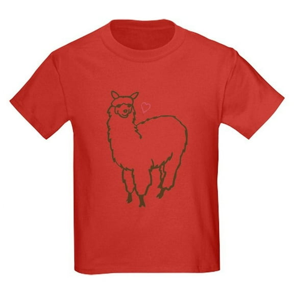 CafePress - Cute Alpaca Kids Dark T Shirt - Dark T-Shirt Kids XS-XL