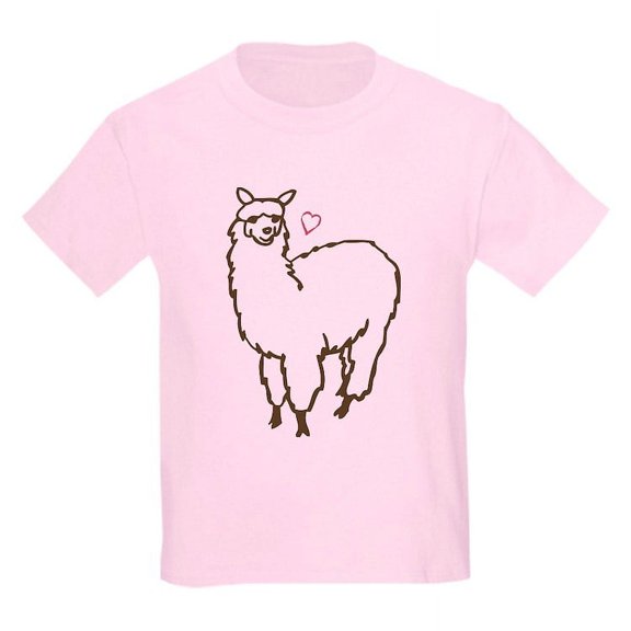 CafePress - Cute Alpaca Kids Light T Shirt - Light T-Shirt Kids XS-XL
