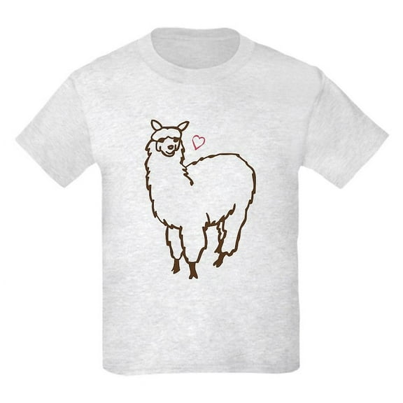 CafePress - Cute Alpaca Kids Light T Shirt - Light T-Shirt Kids XS-XL