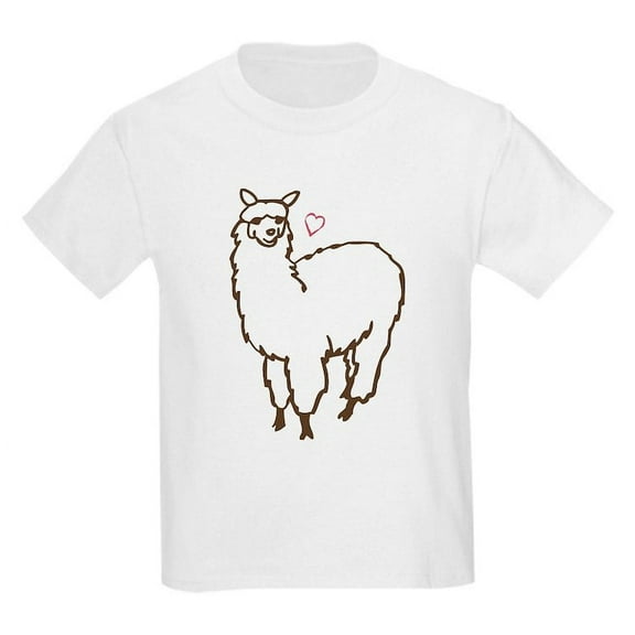 CafePress - Cute Alpaca Kids Light T Shirt - Light T-Shirt Kids XS-XL