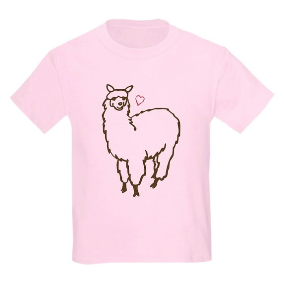 CafePress - Cute Alpaca Kids Light T Shirt - Light T-Shirt Kids XS-XL