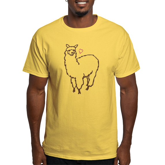 CafePress - Cute Alpaca Light T Shirt - Men's Classic Graphic T-Shirt