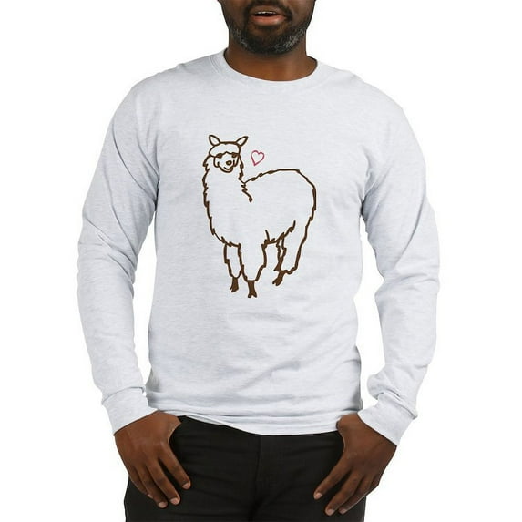 CafePress - Cute Alpaca Long Sleeve T Shirt - Unisex Cotton Long Sleeve T-Shirt