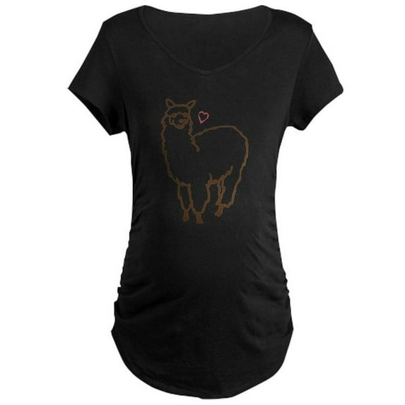 CafePress - Cute Alpaca Maternity Dark T Shirt - Maternity Dark T-Shirt