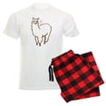 thumbnail image 1 of CafePress - Cute Alpaca Men's Light Pajamas - Men's Light Loose Fit Cotton Pajama Set, 1 of 7