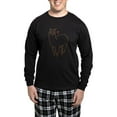 thumbnail image 1 of CafePress - Cute Alpaca - Men's Long Sleeve Loose Fit Cotton Dark Pajama Set, 1 of 6
