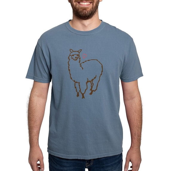 CafePress - Cute Alpaca - Mens Comfort Colors Shirt