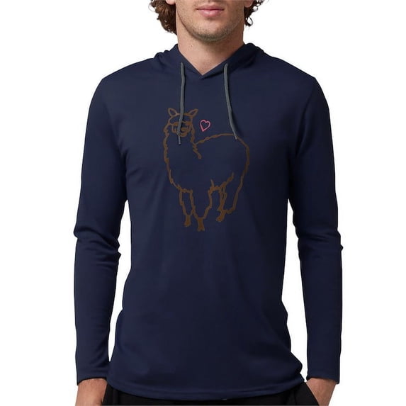 CafePress - Cute Alpaca - Mens Hooded Shirt