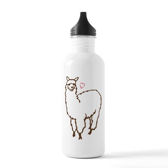 CafePress - Cute Alpaca Stainless Water Bottle 1 - Stainless Steel Water Bottle, Sports Bottle, 1.0L