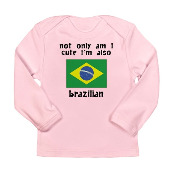 CafePress - Cute And Brazilian Long Sleeve T Shirt - Long Sleeve Infant T-Shirt