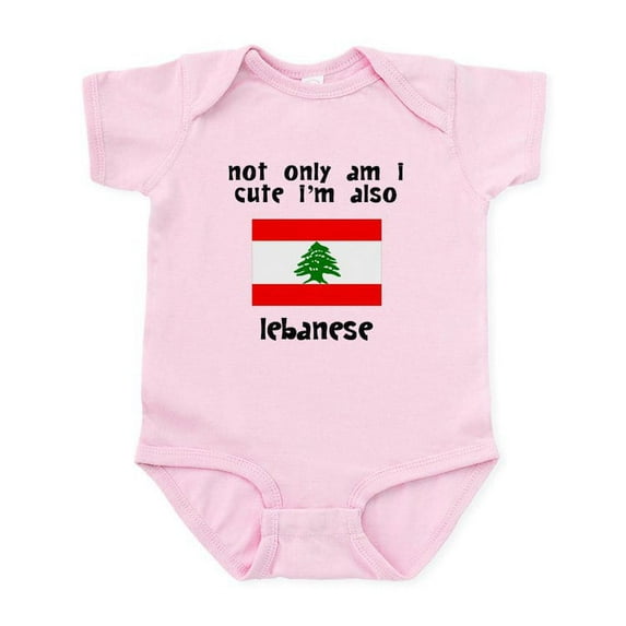 CafePress - Cute And Lebanese Body Suit - Baby Light Bodysuit, Size Newborn - 24 Months