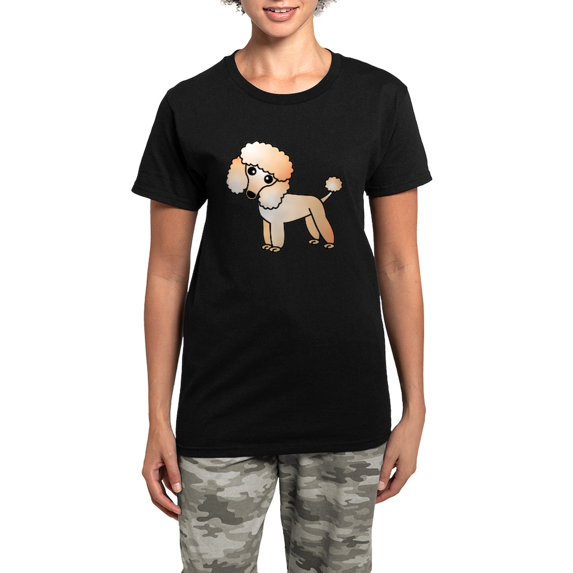 CafePress - Cute Apricot Poodle Women's Dark Pajamas - Women's Short Sleeve Print T-Shirt and Pants Dark Cotton Pajama Set