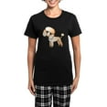 thumbnail image 1 of CafePress - Cute Apricot Poodle Women's Dark Pajamas - Women's Short Sleeve Print T-Shirt and Pants Dark Cotton Pajama Set, 1 of 7