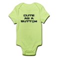 thumbnail image 1 of CafePress - Cute As A Button. - Baby Light Bodysuit, 1 of 1