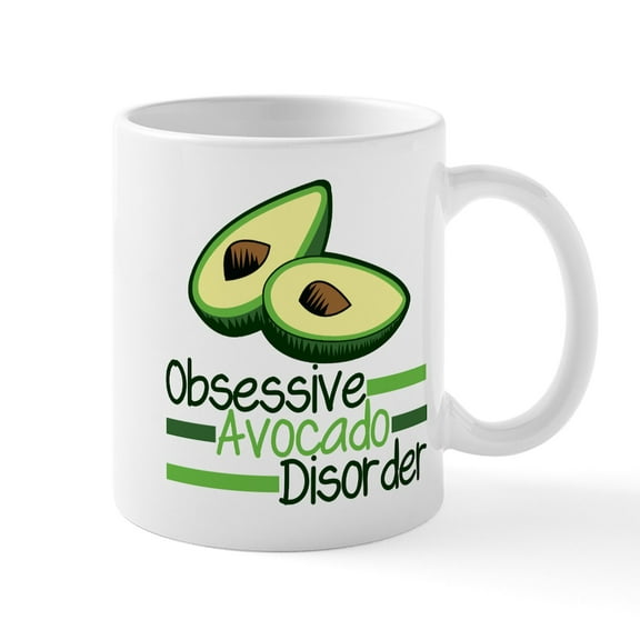CafePress - Cute Avocado - 11 oz Ceramic Mug - Novelty Coffee Tea Cup