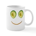 thumbnail image 1 of CafePress - Cute Avocado Face Rieko's Fave Mugs - 11 oz Ceramic Mug - Novelty Coffee Tea Cup, 1 of 4