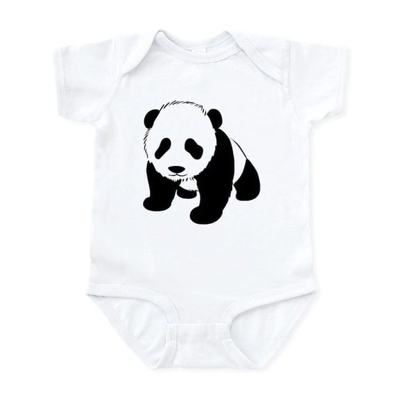 CafePress - Cute Baby Panda Infant Bodysuit - Baby Light Bodysuit, Size Newborn - 24 Months