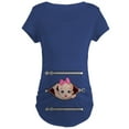 thumbnail image 1 of CafePress - Cute Baby Peeking Maternity T Shirt - Maternity Dark T-Shirt, 1 of 3