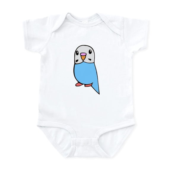 CafePress - Cute Blue Budgie Infant Bodysuit - Baby Light Bodysuit, Size Newborn - 24 Months