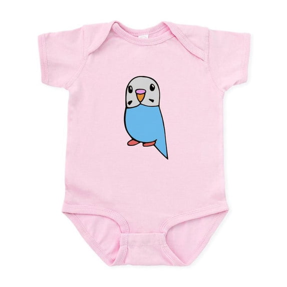 CafePress - Cute Blue Budgie Infant Bodysuit - Baby Light Bodysuit, Size Newborn - 24 Months
