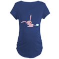 thumbnail image 1 of CafePress - Cute Bunny Poots Maternity T Shirt - Maternity Dark T-Shirt, 1 of 3