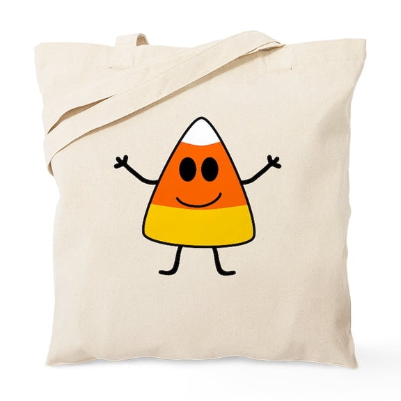 CafePress - Cute Candy Corn Halloween Tote Bag - Unisex Canvas Tote Bag, Beige, 1-Piece