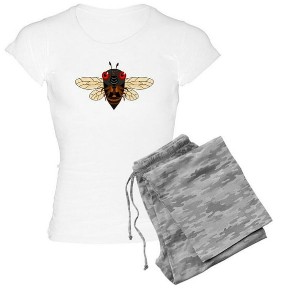 CafePress - Cute Cartoon Cicada - Women's Light Pajamas