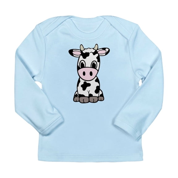 CafePress - Cute Cartoon Cow Long Sleeve T Shirt - Long Sleeve Infant T-Shirt