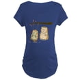 thumbnail image 1 of CafePress - Cute Cartoon Hedgehog Coupl Maternity Dark T Shirt - Maternity Dark T-Shirt, 1 of 4