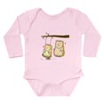 thumbnail image 1 of CafePress - Cute Cartoon Hedgehog Couple At Tree Swing Long Sl - Long Sleeve Cotton Baby Bodysuit, 1 of 4