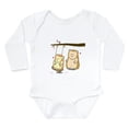 thumbnail image 1 of CafePress - Cute Cartoon Hedgehog Couple At Tree Swing Long Sl - Long Sleeve Cotton Baby Bodysuit, 1 of 4