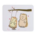 thumbnail image 1 of CafePress - Cute Cartoon Hedgehog Couple At Tree Swing Mousepa - Non-slip Rubber Mousepad, Gaming Mouse Pad, 1 of 6