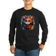 thumbnail image 1 of CafePress - Cute Cat Watercolor Long Sleeve T Shirt - Long Sleeve Dark T-Shirt, 1 of 4