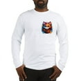 thumbnail image 1 of CafePress - Cute Cat Watercolor Men's Long Sleeve T Shirt - Unisex Cotton Long Sleeve T-Shirt, 1 of 4