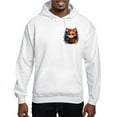 thumbnail image 1 of CafePress - Cute Cat Watercolor - Pullover Hoodie, Hooded Sweatshirt, 1 of 4