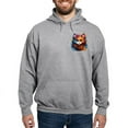 thumbnail image 1 of CafePress - Cute Cat Watercolor - Pullover Hoodie, Hooded Sweatshirt, 1 of 4