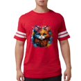thumbnail image 1 of CafePress - Cute Cat Watercolor T Shirt - Mens Football Shirt, 1 of 4