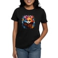 thumbnail image 1 of CafePress - Cute Cat Watercolor T Shirt - Women's Traditional Fit Dark T-Shirt, 1 of 4