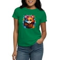 thumbnail image 1 of CafePress - Cute Cat Watercolor T Shirt - Women's Traditional Fit Dark T-Shirt, 1 of 4