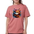 thumbnail image 1 of CafePress - Cute Cat Watercolor T Shirt - Womens Comfort Colors® Shirt, 1 of 4