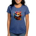 thumbnail image 1 of CafePress - Cute Cat Watercolor T Shirt - Womens Tri-blend T-Shirt, 1 of 4