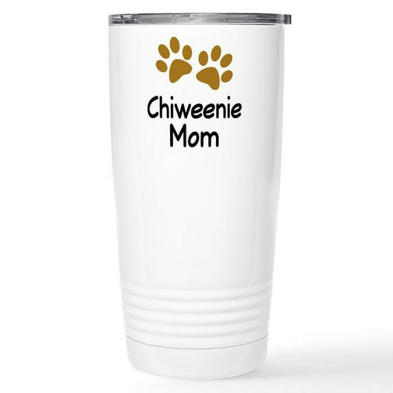 CafePress - Cute Chiweenie Mom Stainless Steel Travel Mug - Insulated Stainless Steel Travel Tumbler 20 oz.