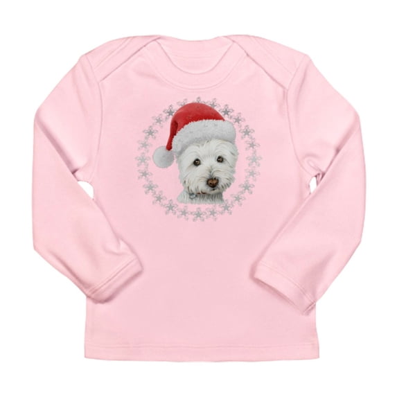 CafePress - Cute Christmas Westie Dog Art Long Sleeve T Shirt - Long Sleeve Infant T-Shirt