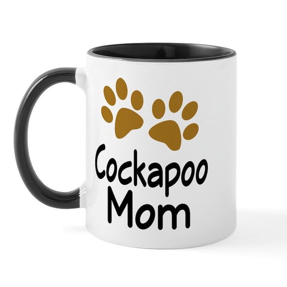CafePress - Cute Cockapoo Mom Mug - 11 oz Ceramic Mug - Novelty Coffee Tea Cup