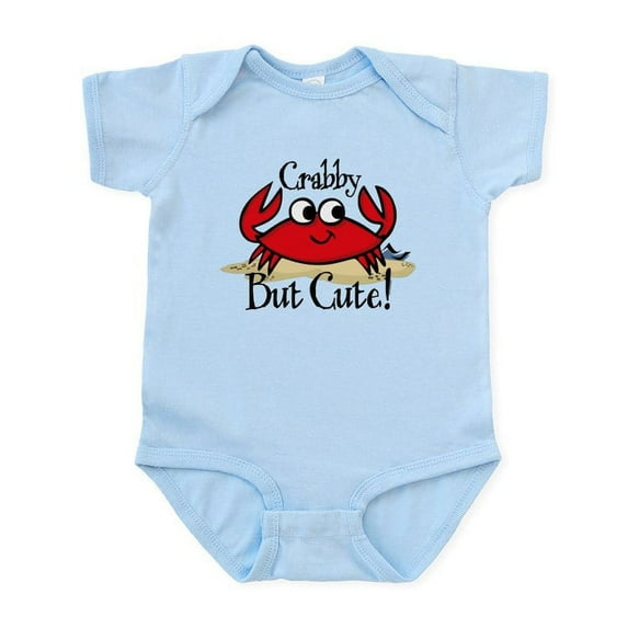 CafePress - Cute Crabby Baby Light Bodysuit - Baby Light Bodysuit, Size Newborn - 24 Months
