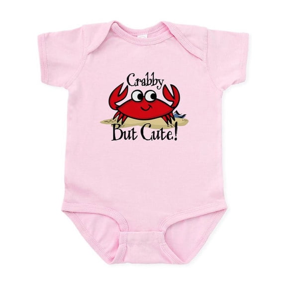 CafePress - Cute Crabby Baby Light Bodysuit - Baby Light Bodysuit, Size Newborn - 24 Months