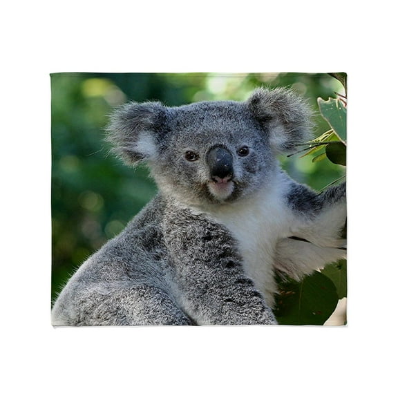 CafePress - Cute Cuddly Koala Throw Blanket - Soft Fleece Throw Blanket, 50"x60" for All Ages