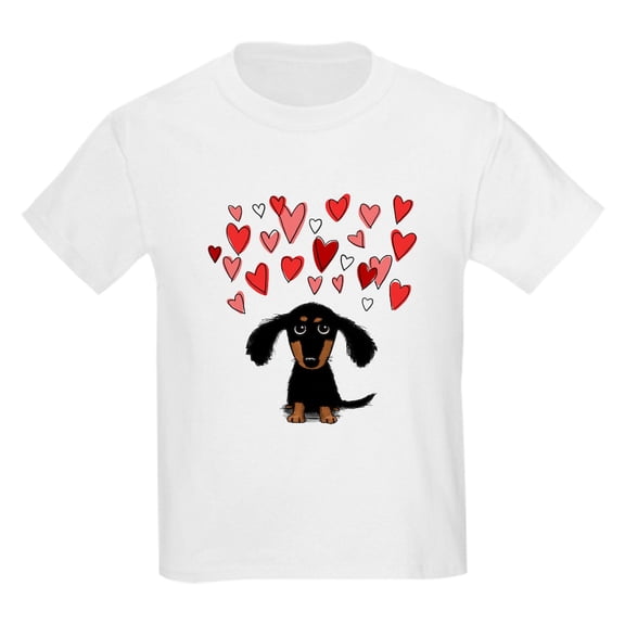 CafePress - Cute Dachshund Kids Light T Shirt - Light T-Shirt Kids XS-XL